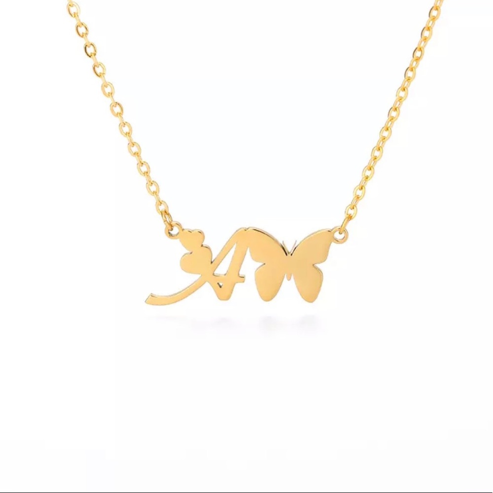 INITIAL LETTER “A” NECKLACE